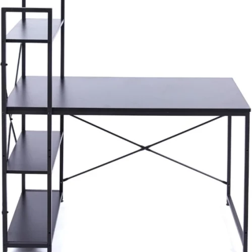 VIVIDITTO Computer Desk Study Writing Table Multipurpose Table – BLACK