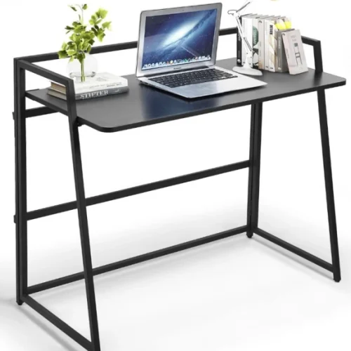 VIVIDITTO Study Table Dressing Table Office Executive Desk Study Table – Black