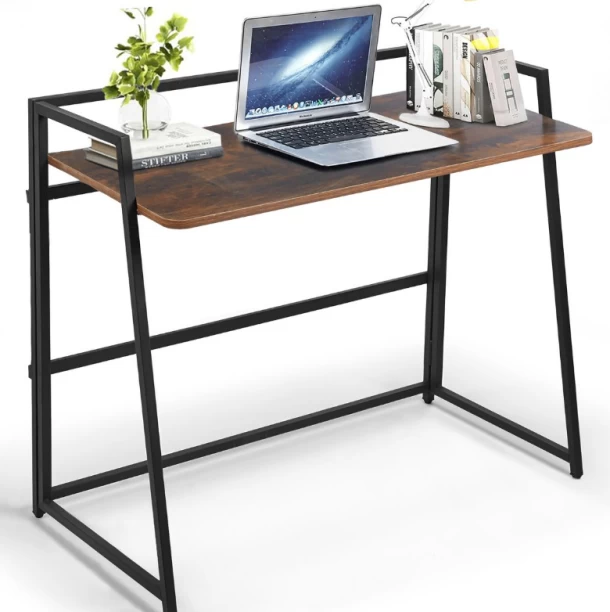 VIVIDITTO Study Table Dressing Table Office Executive Desk Study Table – Brown