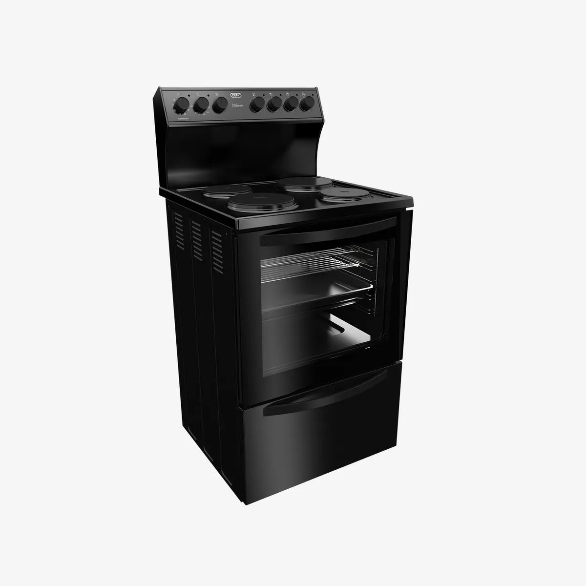 Defy 60cm Electric Freestanding Stove ThermoFan+ Black RC — DSS697 - Image 2