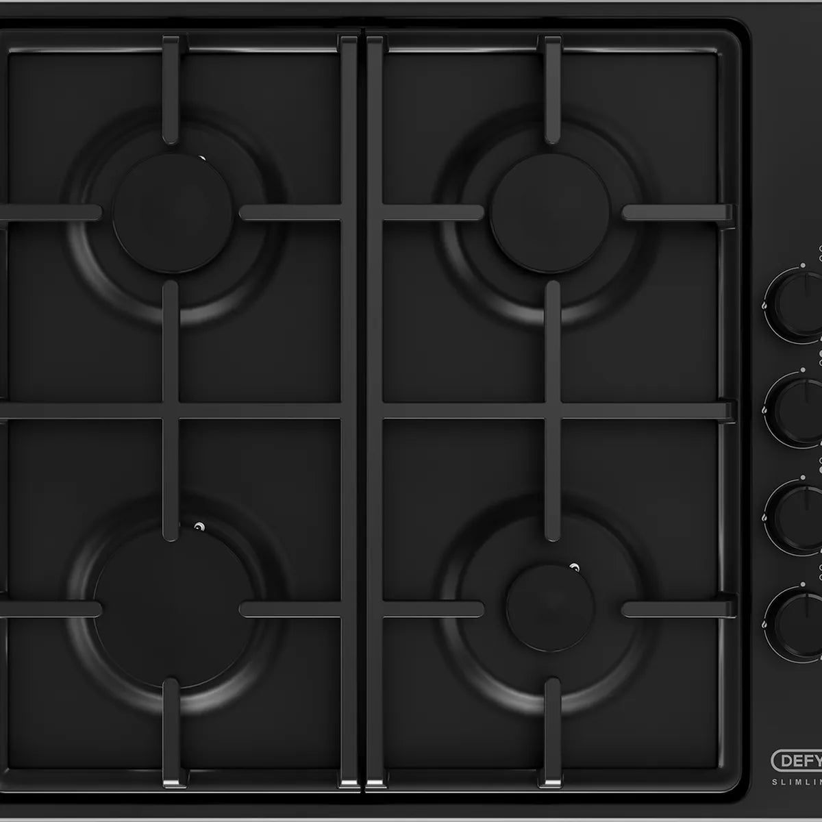 Defy 60cm Slimline Gas Hob Black — DHG132 - Image 3