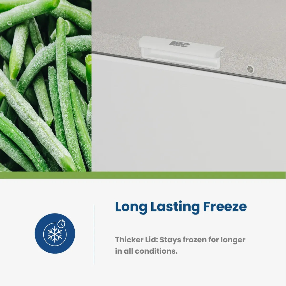 KIC Chest Freezer — 537L (KCG575WH) - Image 6