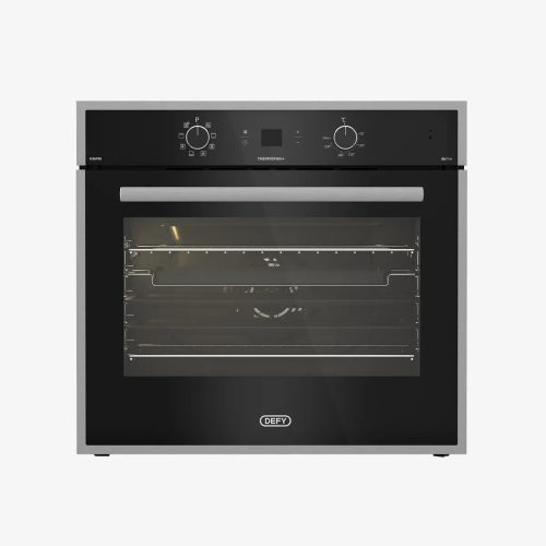 Defy 70cm Gemini Single Oven ThermoFan+ & AirFire Black — DBO774