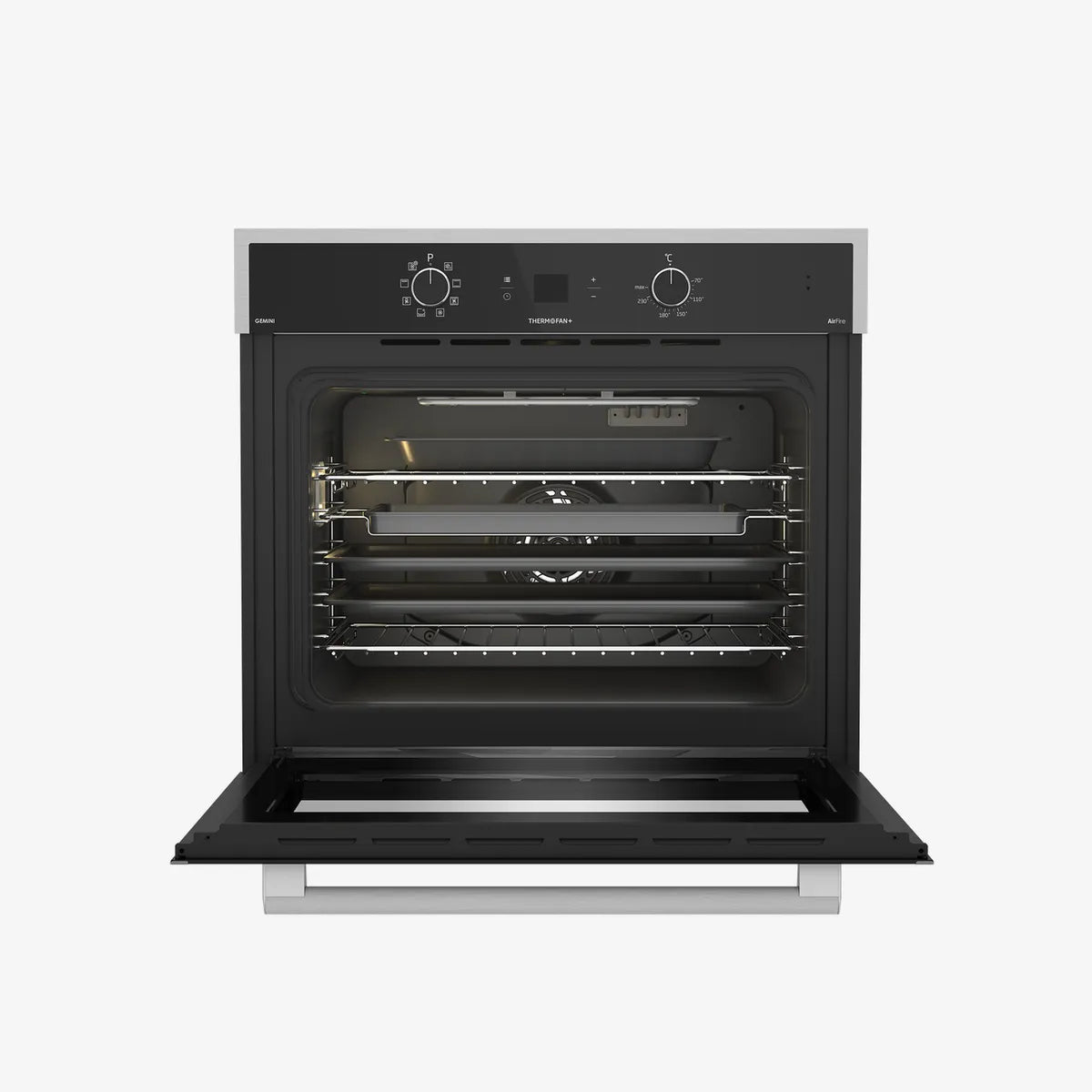 Defy 70cm Gemini Single Oven ThermoFan+ & AirFire Black — DBO774 - Image 2