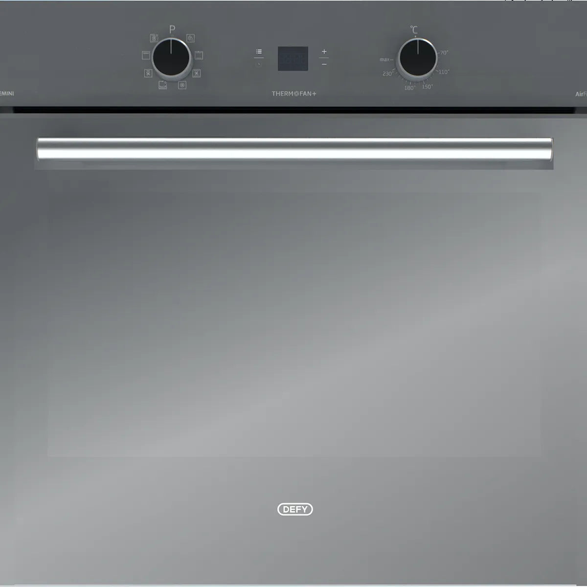 Defy 70cm Gemini Single Oven ThermoFan+ & AirFire Mirror — DBO775 - Image 2