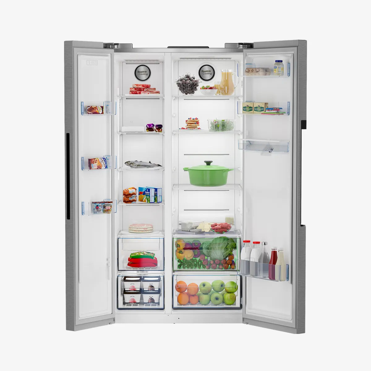 Defy 91cm Side-by-Side Fridge — DFF547 - Image 3
