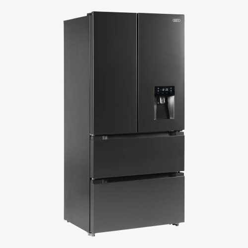 Defy 83cm French Door Black Brushed Metal Finish — DFF440