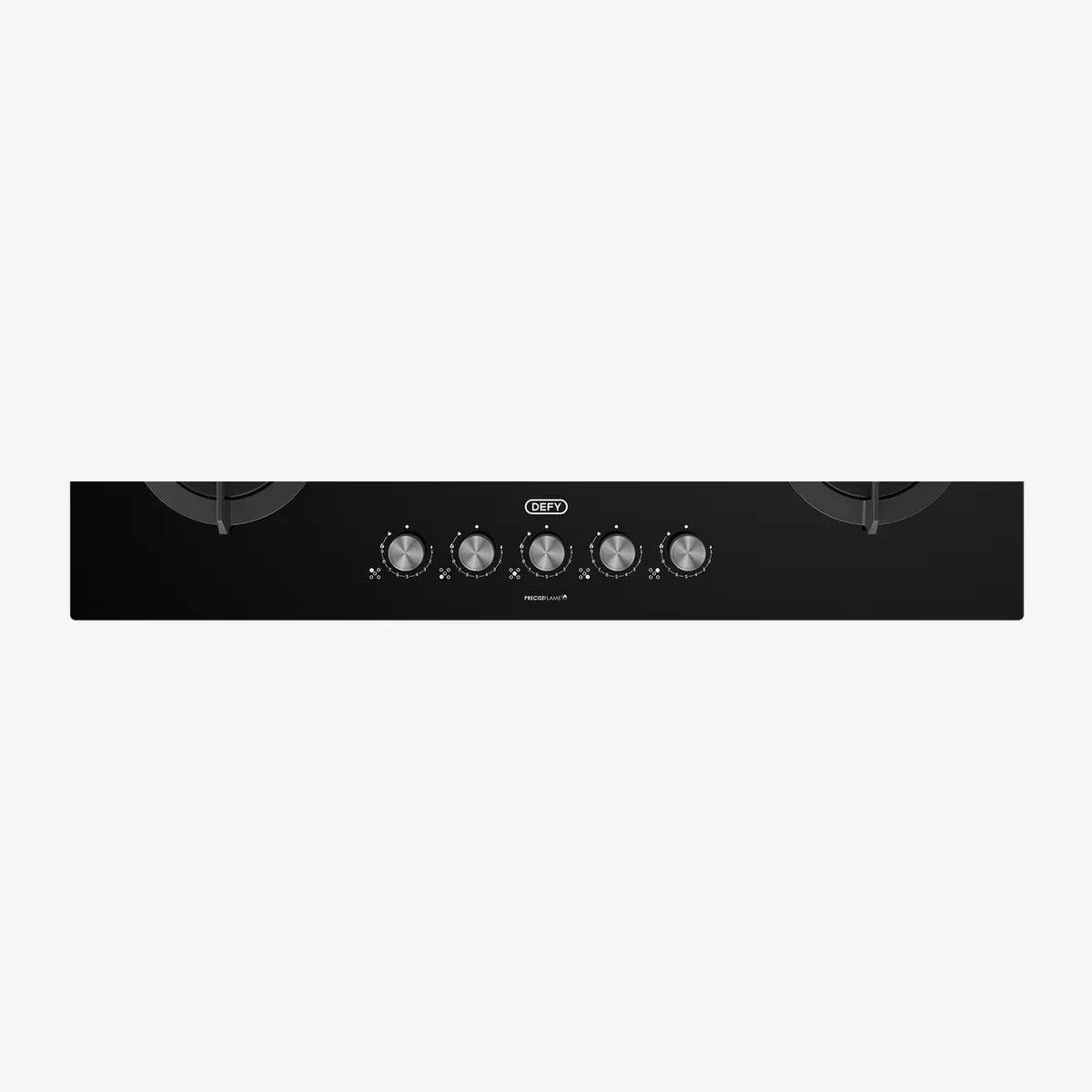 Defy 90cm Gemini Gas on Glass Hob with Wok Black — DHG905 - Image 4