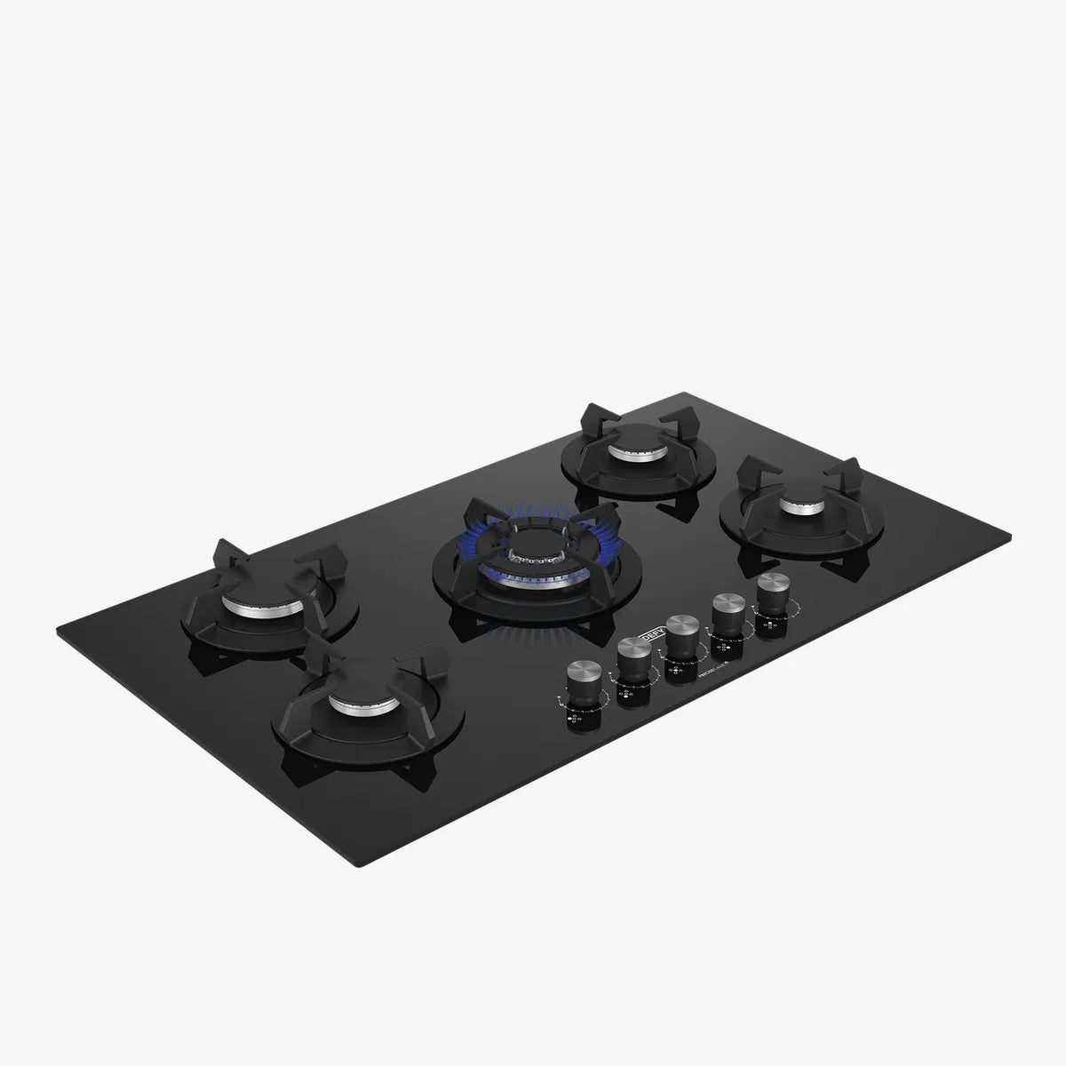 Defy 90cm Gemini Gas on Glass Hob with Wok Black — DHG905 - Image 5
