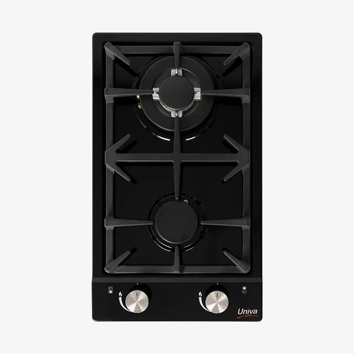 Univa 2 Burner Domino Gas Hob — UGH02B - Image 2
