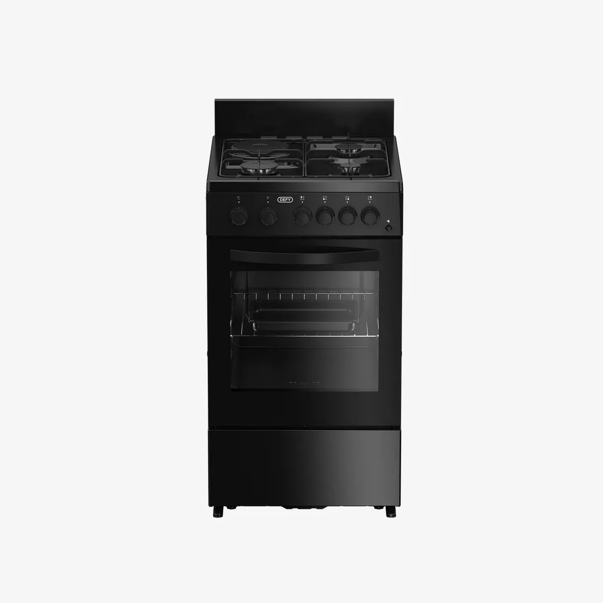 Defy 50cm Gas Electric Stove Black FC — DGS578 - Image 2