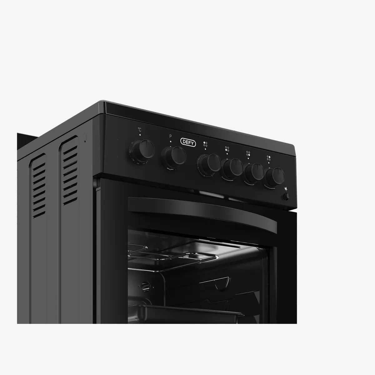 Defy 50cm Gas Electric Stove Black FC — DGS578 - Image 3