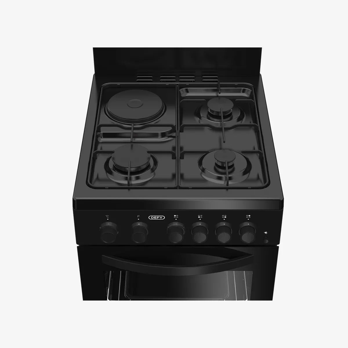Defy 50cm Gas Electric Stove Black FC — DGS578 - Image 4