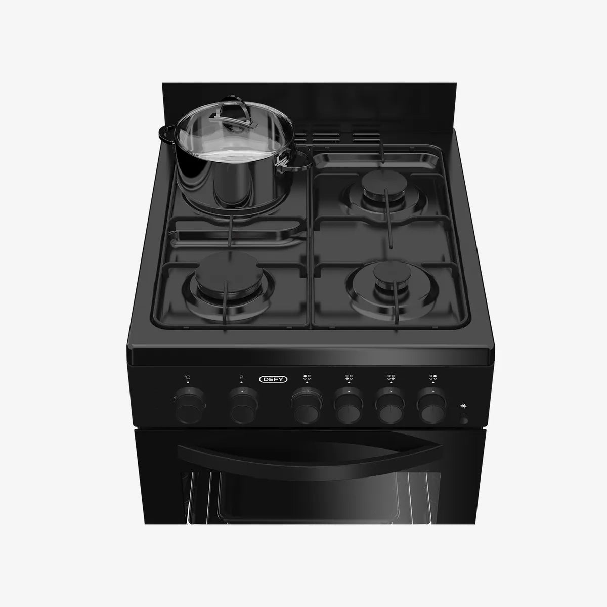 Defy 50cm Gas Electric Stove Black FC — DGS578 - Image 6