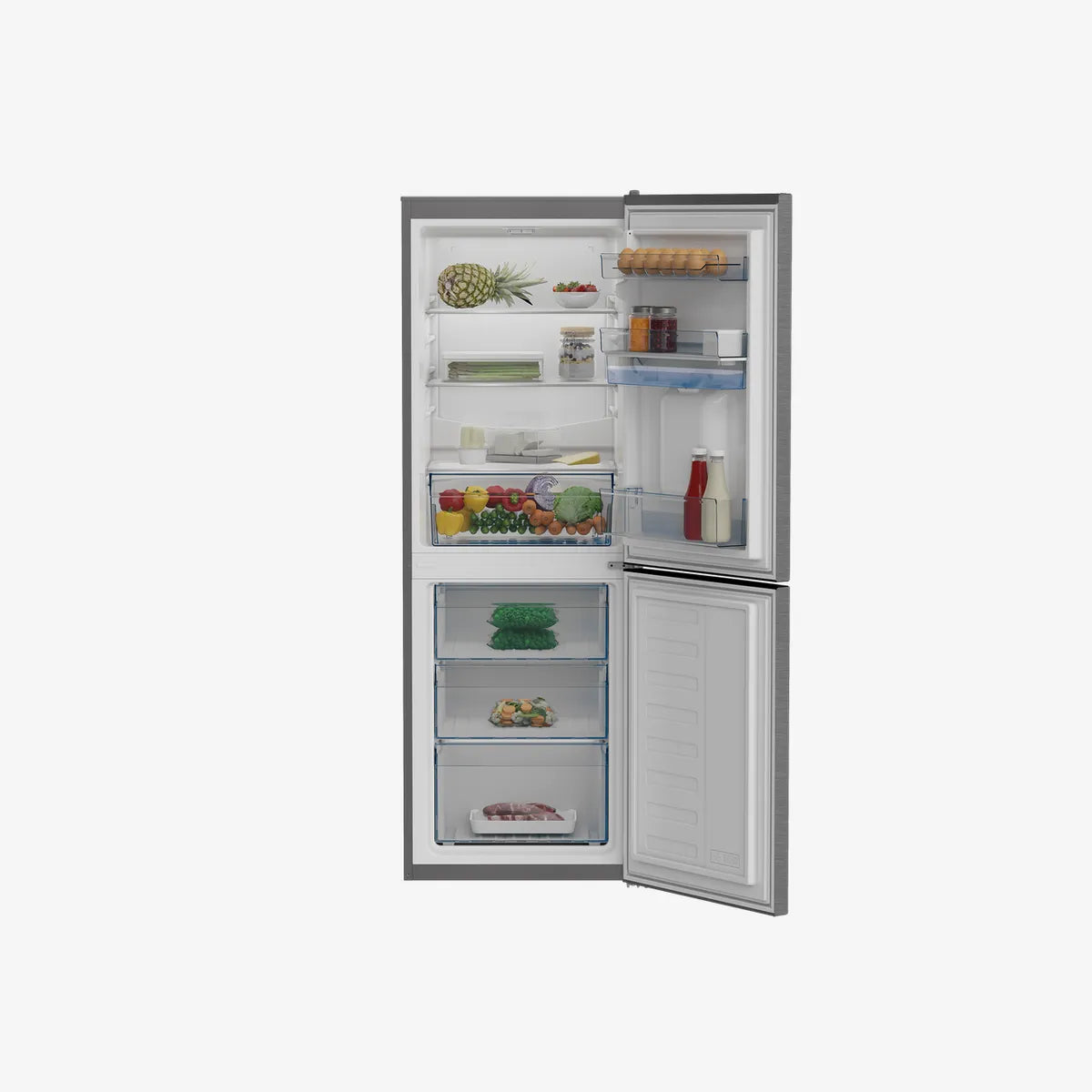 Defy 54cm Fridge / Freezer WD Satin Metallic — DAC449 - Image 3