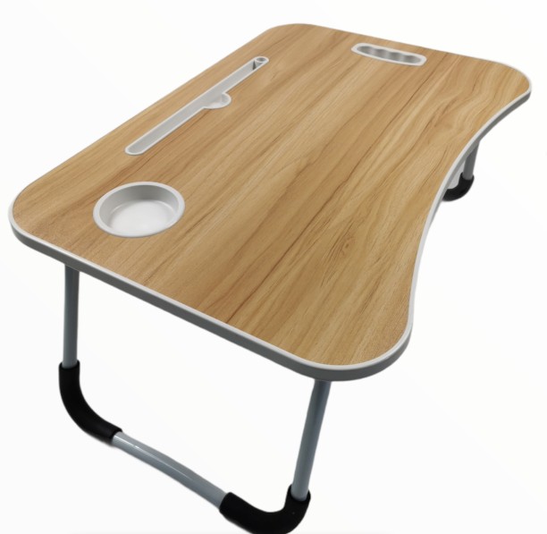No Brand All-purpose Foldable Laptop Desk Bed Tray With Tablet Slot Study Table – brown - Image 3