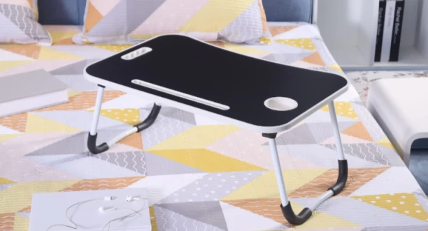 No Brand Multipurpose cheap foldable bed Portable folding laptop table for home Study Table – black - Image 2