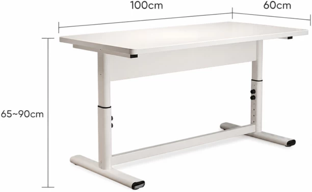 Deli Stationery Height Adjustable Table Multipurpose Table – White - Image 4