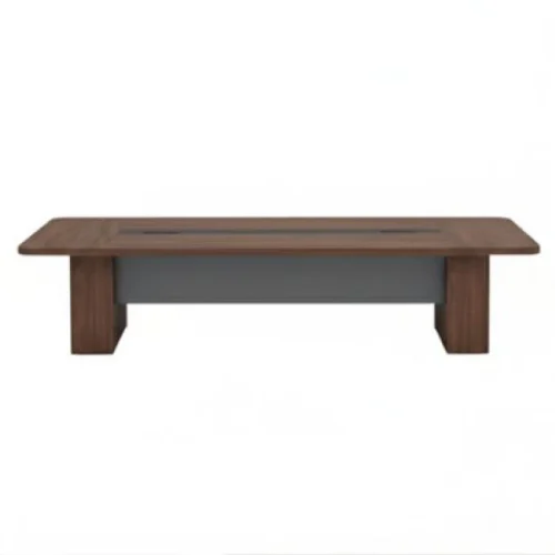 Smte Large Executive Boardroom Table - 320cm x 120cm - Rich Wood Grain Conference Table – Brown