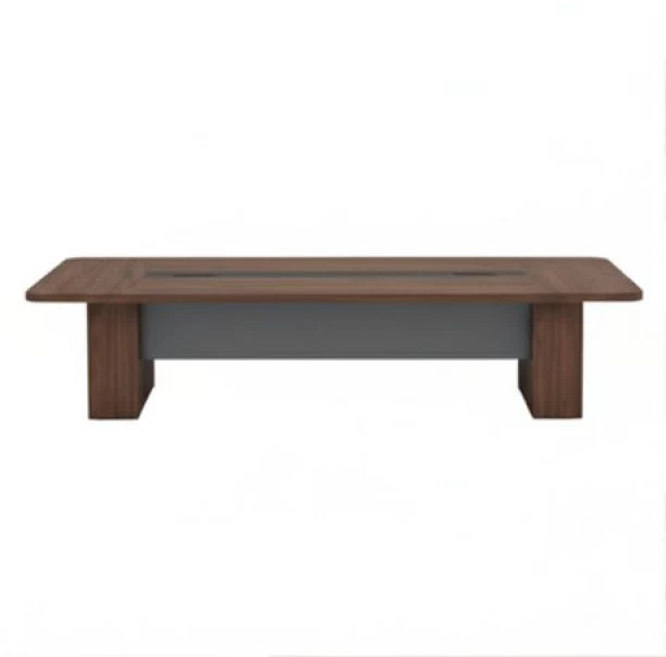 Smte Large Executive Boardroom Table - 320cm x 120cm - Rich Wood Grain Conference Table – Brown