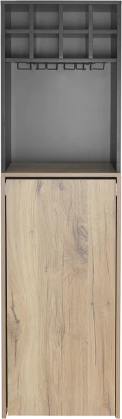 Everfurn Zoe Bar Unit Multipurpose Table – Brown and Black - Image 4