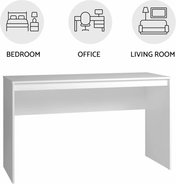 Charms Mini White Office Desk Multipurpose Table - Image 3