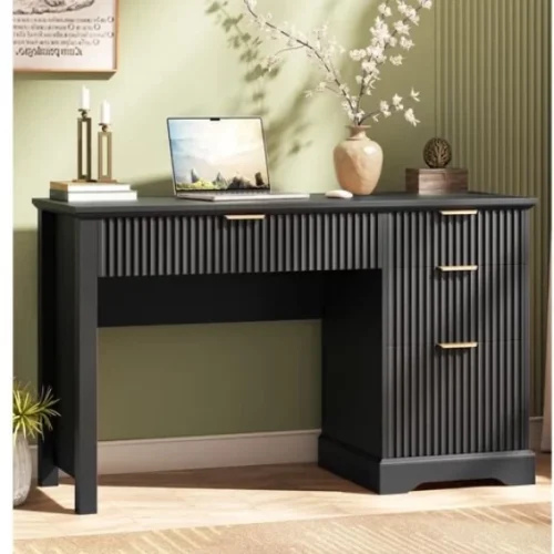 CARMEN DESKKOJUYHT6 Study Table – BLACK
