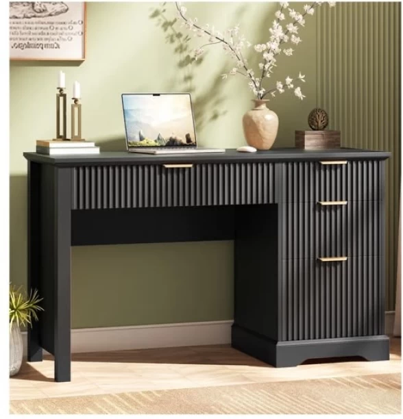 CARMEN DESKKOJUYHT6 Study Table – BLACK