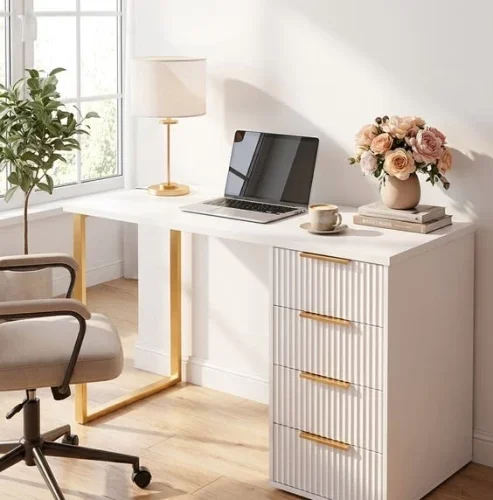 CARMEN DESKKOJUYHT6 Study Table – WHITE