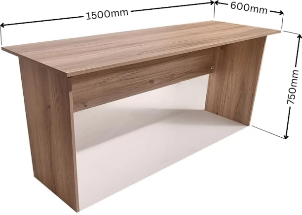 Flatpack DIY London Desk 150cm Office Table – Sahara - Image 2