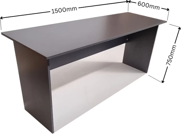 Flatpack Diy London 180cm Desk Multipurpose Table – Storm Grey - Image 2