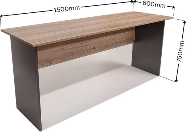 Flatpack DIY London Desk 150cm Office Table – Sahara & Storm Grey - Image 2