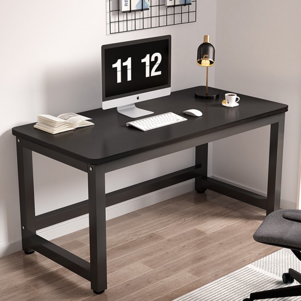 Deli Stationery Deli Study Office Desk 100cm*60cm with Thicker Plates Black Multipurpose Table - Image 7