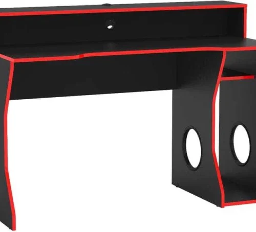 Desk Freemont Black and Red 4543 Multipurpose Table – black, red