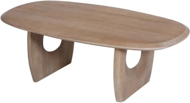 VIVIDITTO Veda 130X70cm Solid Wood Coffe Table Study Table – OAK - Image 3