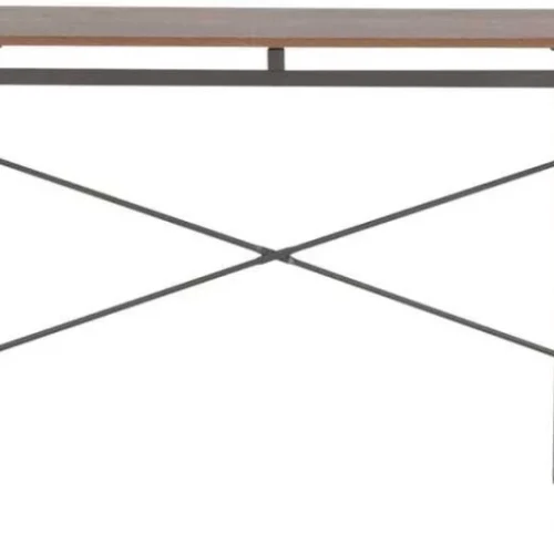 Rectangular Folding Desk 500 x 1000 x 755 mm 874327 Study Table – rustic brown