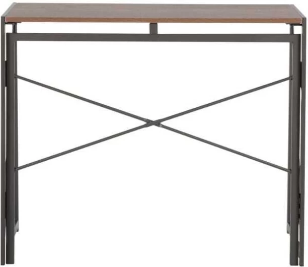 Rectangular Folding Desk 500 x 1000 x 755 mm 874327 Study Table – rustic brown