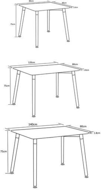 VIVIDITTO DF0305D Benzie 6 Seater Multipurpose Table – WHITE - Image 2