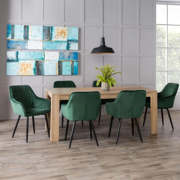 VIVIDITTO DF0321 - Sego 8 Seater Multipurpose Table – OAK - Image 2