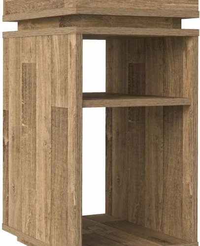 Charms Olivia End Table Rustic Multipurpose Table – Brown