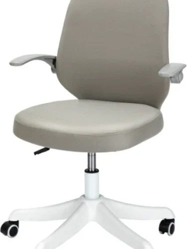 Deli Stationery Office Chair White Office Arm Chair