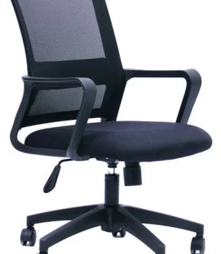 KC Furn Monaco Mesh Office Adjustable Arm Chair – Black