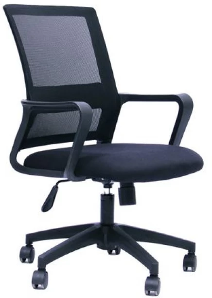 KC Furn Monaco Mesh Office Adjustable Arm Chair – Black