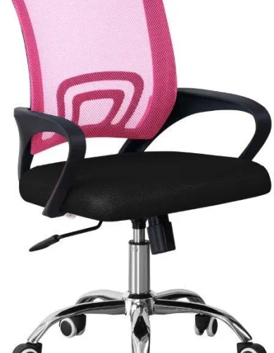 TOCC Tippy Mod Operator Chair with Chrome Office Conference Chair – Pink and Black