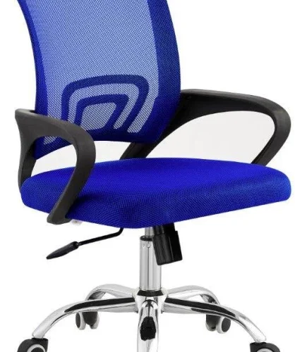 TOCC Tippy Mod Operator Chair with Chrome Office Conference Chair – Full Blue