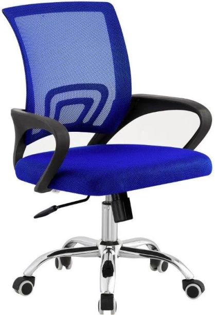 TOCC Tippy Mod Operator Chair with Chrome Office Conference Chair – Full Blue