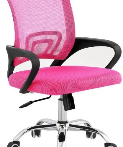 TOCC Tippy Mod Operator Chair with Chrome Office Conference Chair – Full Pink