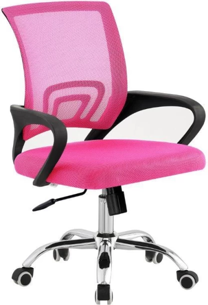TOCC Tippy Mod Operator Chair with Chrome Office Conference Chair – Full Pink