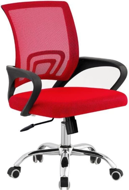 TOCC Tippy Mod Operator Chair with Chrome Office Conference Chair – Full Red