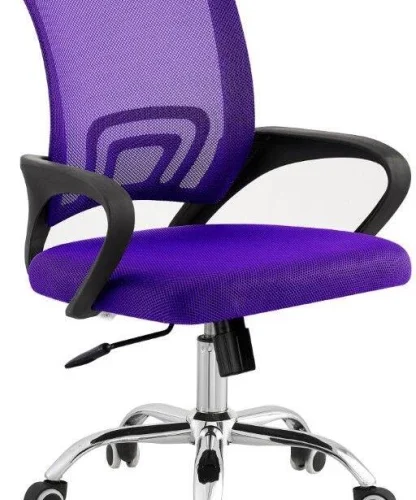 TOCC Tippy Mod Operator Chair with Chrome Office Conference Chair – Full Purple
